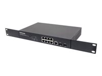 Intellinet     Web-Managed  2 SFP Ports, IEEE 802.3at/af Power over  ( / ) Compliant, 140 W, Endspan, Desktop, 19' Rackmount, Box Switch 8-porte Gigabit  PoE+