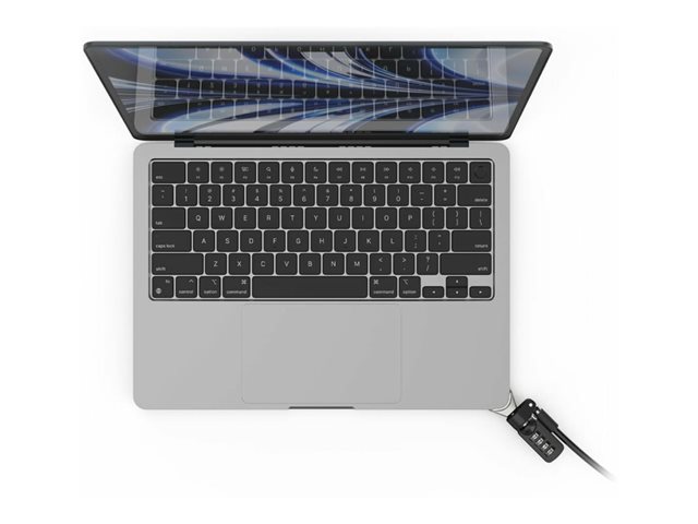 Compulocks Ledge Lock Adapter for MacBook Air 13" M2-M4 with Combination Lock Silver - adaptér bezpečnostního kabelového zámku – foto 4