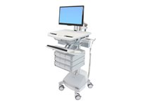 Ergotron StyleView cart - open architecture - for LCD display / keyboard / mouse / CPU / notebook / camera / scanner - grey, 