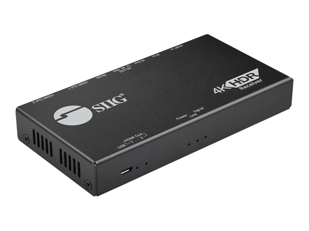 SIIG 1x2 4K HDMI Splitter with Audio Extractor / Auto Scaling & EDID ...