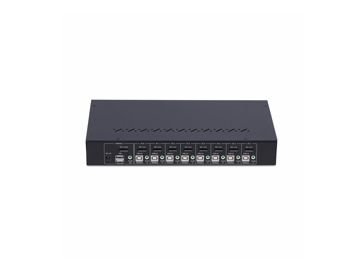 StarTech.com 8-Port DisplayPort KVM Switch w/1U Rack Mount Kit, 4K 60Hz - přepínač KVM - 8 porty - kompatibilní s TAA – foto 4