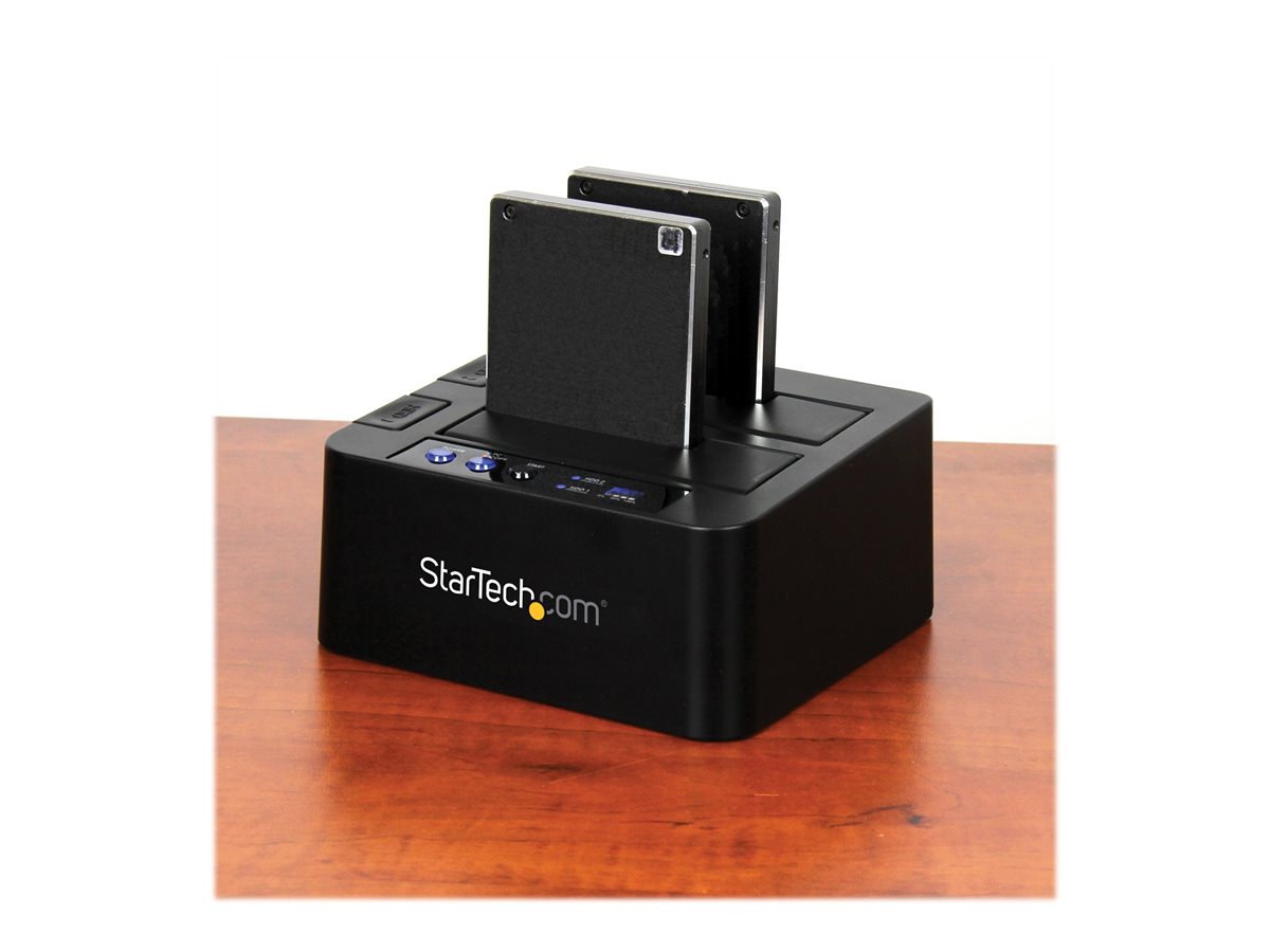 StarTech.com Standalone Hard Drive Duplicator, Dual Bay HDDSSD ClonerCopier, USB 3.1 (10 Gbps) to SATA III (6Gbps) HDDSSD Docking Station, Hard Disk Duplicator Dock - Hard Drive Cloner - duplikátor pevného disku – foto 8