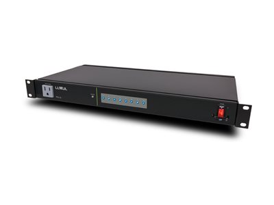 Luxul PDU-08 Power distribution unit (rack-mountable) AC 120 V Ethernet input: 3-pole 
