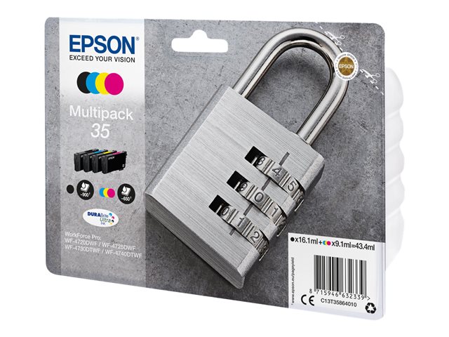 Image of Epson 35 Multipack - 4-pack - black, yellow, cyan, magenta - original - ink cartridge