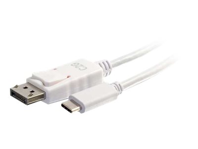 C2G 2.7m (9ft) USB C to DisplayPort Adapter Cable White