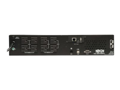 Tripp Lite UPS Smart 1500VA 1350W Rackmount AVR 120V Pure Sine Wave USB DB9 Preinstalled WEBCARDLX 2URM