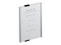 Durable INFO SIGN dør- og vægskilt i størrelsen 210x297 mm i farven sølv