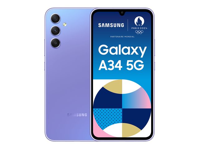 Samsung Galaxy A34 5g Awesome Violet 5g Smartphone 128 Gb Gsm