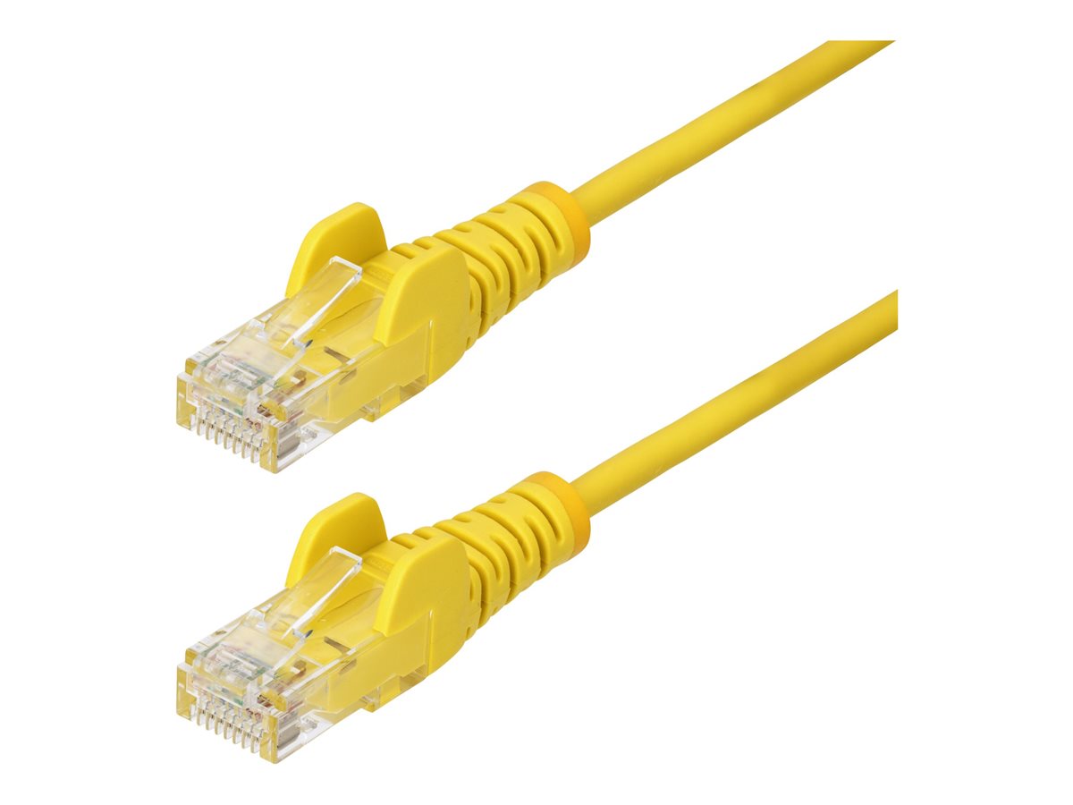 25cm Yellow Slim CAT6 Ethernet Cable
