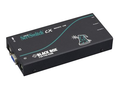 Black Box ServSwitch CX CATx KVM Receiver with USB, Audio and De-Skew