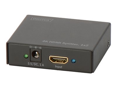 DIGITUS Splitter HDMI 1x2 4K bis zu 2Monitore    schwarz