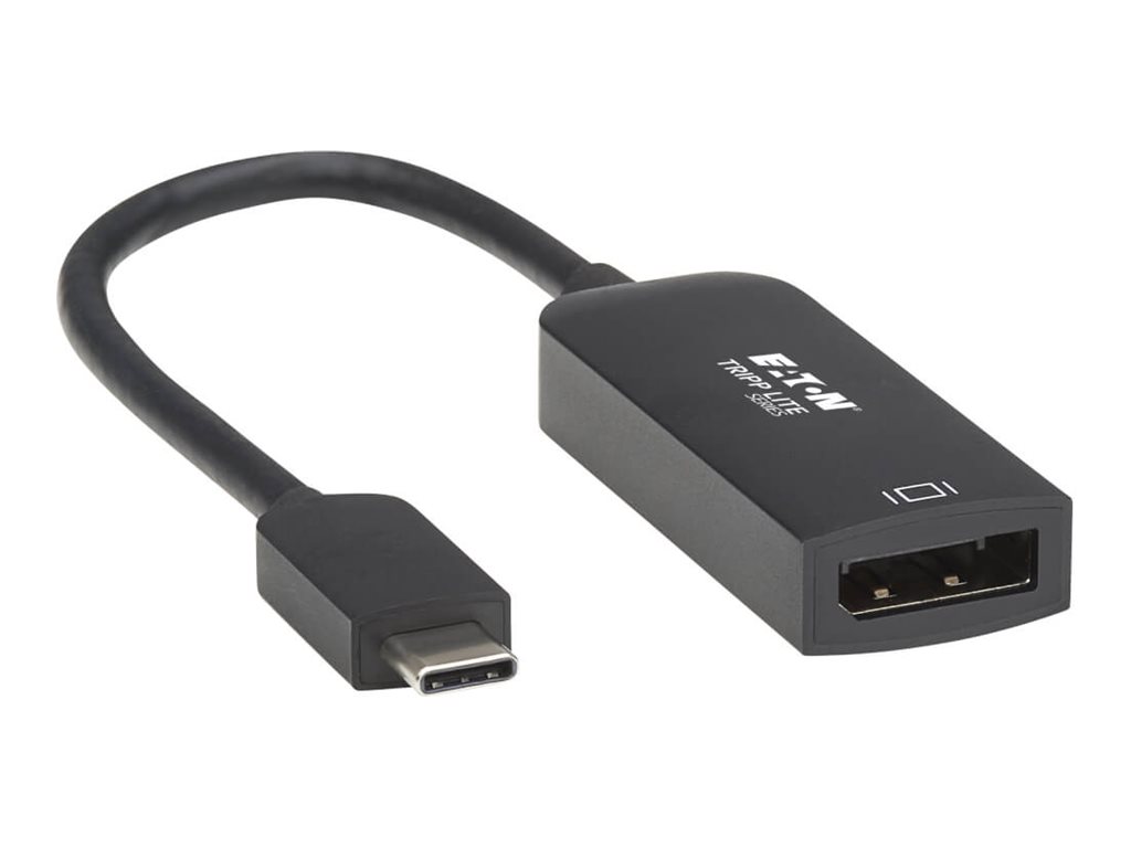 Eaton Tripp Lite Series USB C to DisplayPort Adapter Cable (M/F) with Equalizer, 8K UHD, HDR, DP 1.4, Black, 6 in. (15.24 cm)