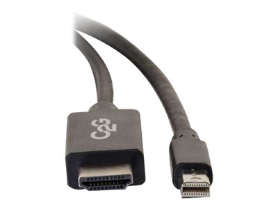 C2G 6ft Mini DisplayPort to HDMI Adapter Cable - Mini DP Male to HDMI Female - Black - kabel video adaptéru - Mini DisplayPort do HDMI - kompatibilní s TAA - 2 m – foto 3