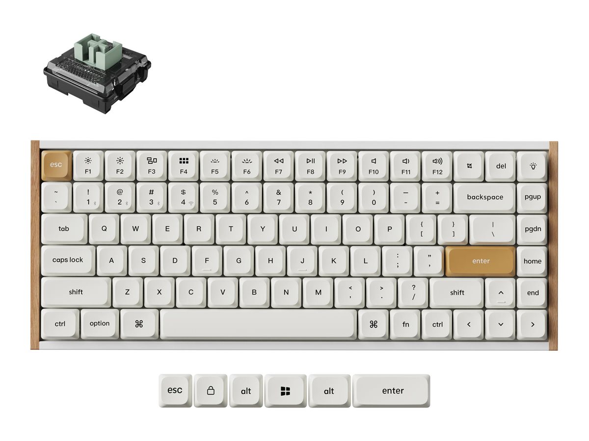 Keychron K3 HE, keyboard, magnetic switch custom, 75%, white Input Device