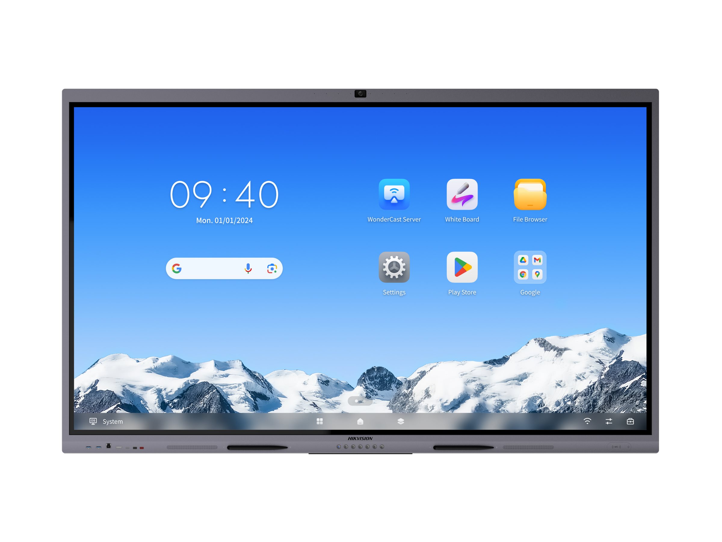 An image of Hikvision DS-D5C65RB/B2L Select Series - 65" LED-backlit LCD display - 4K - for interactive communication