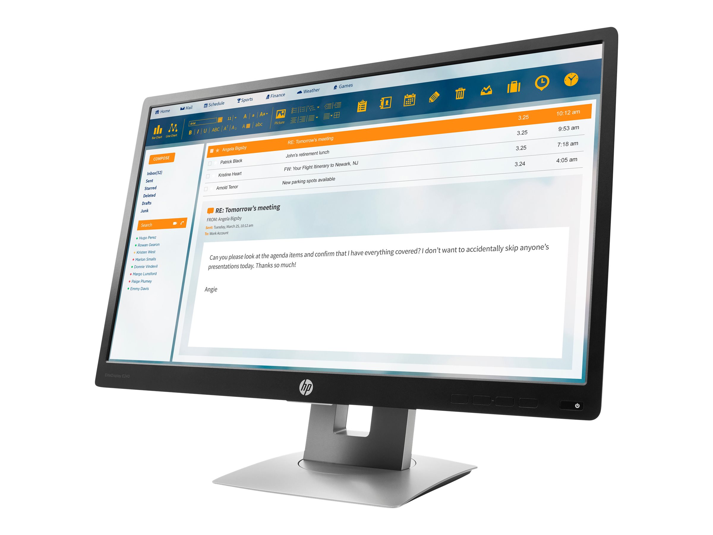 HP EliteDisplay E240 SHI
