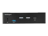 Startech 2 Port DisplayPort KVM Switch, 4K 60Hz, Single Display, Dual Port UHD DP 1.2 USB KVM Switch with Integrated USB 3.0 