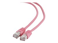 Gembird CAT 6 Kabel med folie og kobberfletning (FTP) 1m Patchkabel Pink
