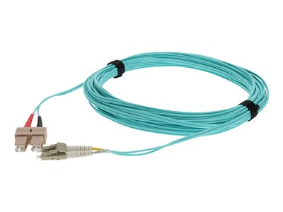 AddOn 10m LC to SC OM4 Aqua Patch Cable