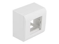 Delock Surface-mounted Housing for Easy 45 Modules 82 x 82 mm, white