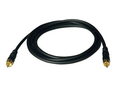 Tripp Lite 12ft Home Theater RF Digital Coax Gold Audio Cable RCA M/M 12'