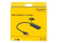 DeLOCK Video / lyd adapter DisplayPort / HDMI 24cm Sort