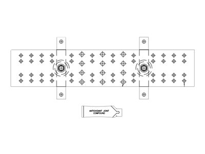 TELECOMM MAIN GROUND BAR KIT 20W X 4H