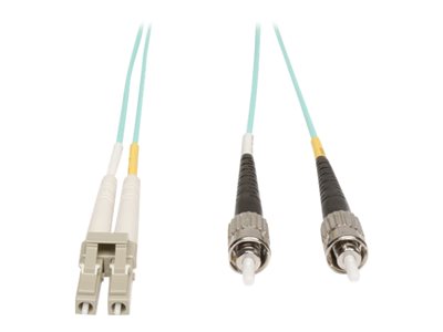 Tripp Lite 2M 10Gb Duplex Multimode 50/125 OM3 LSZH Fiber Optic Patch Cable LC/ST Aqua 6' 6ft 2 Meter