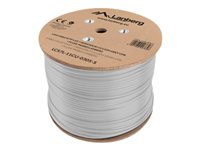 Lanberg CAT 7 Kabel med afskærmning med folie og kobberfletning (SFTP 305m Bulkkabel Pantone cool gray 5C