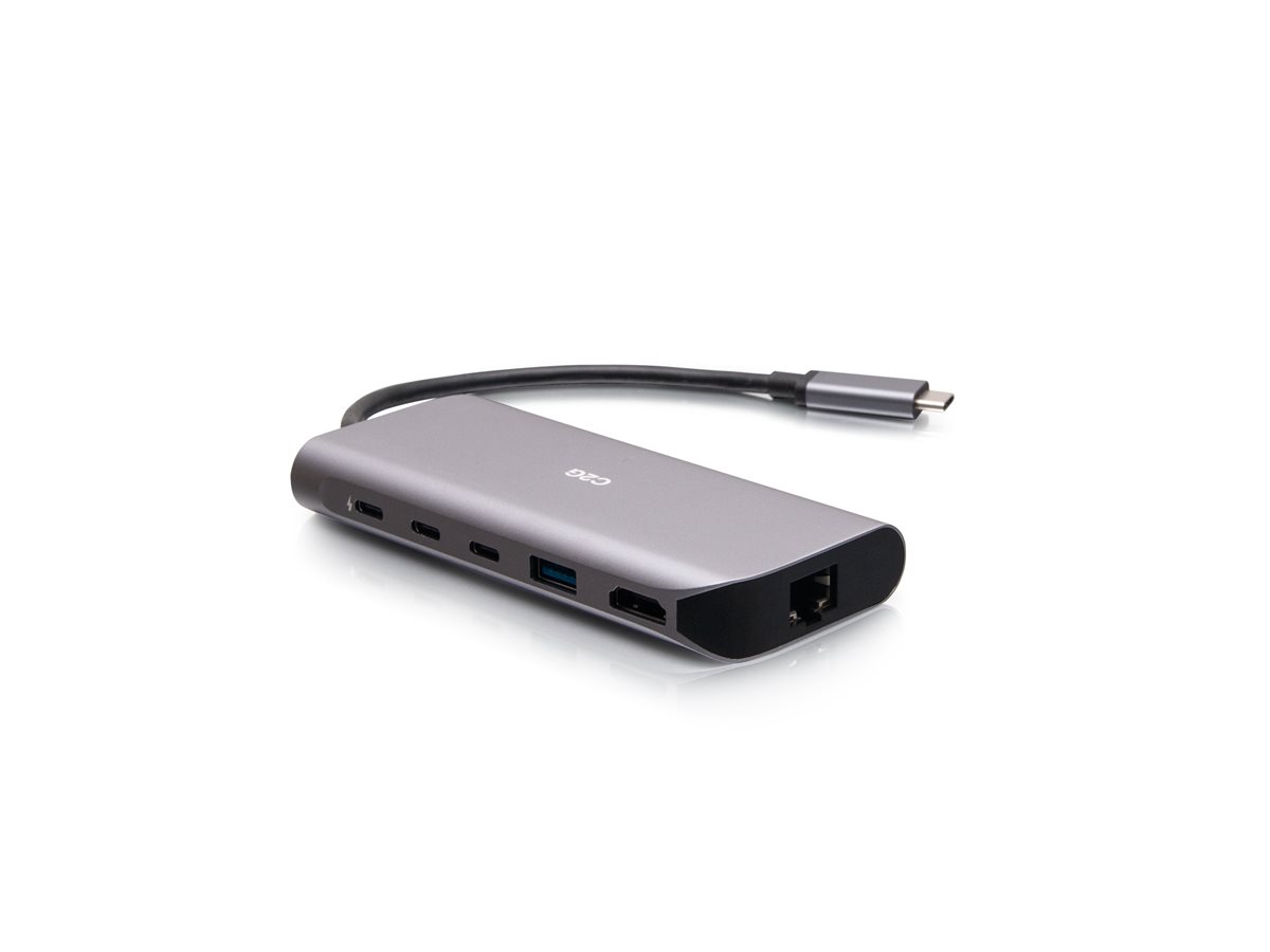 C2G USB-C 4.0 6-in-1 Mini Docking Station with HDMI, USB-A, Ethernet, and USB-C 85W- 8K 60HZ - dokovací stanice - USB-C / Thunderbolt 3 - HDMI - 1GbE – foto 3