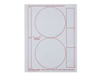 Verbatim Matte permanent adhesive white 100 label(s) CD/DVD labe