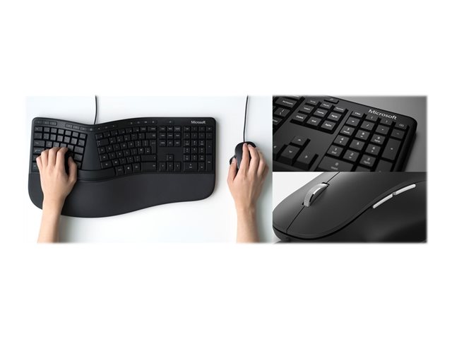 Microsoft Ergonomic Desktop for Business - keyboard and mouse set - UK ...