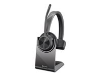 Poly Voyager 4310 - Headset - on-ear - Bluetooth - wireless, wired - active noise canceling - USB-C - black - Certified for Microsoft Teams