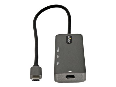 StarTech.com DKT30CHPD3  StarTech.com Adaptateur Multiport USB-C - Adaptateur  USB-C vers HDMI 2.0b 4K 60Hz (HDR10), Alimentation 100W Passthrough, Hub 4  Ports USB 3.0 - Mini Dock USB Type-C - Câble Intégré