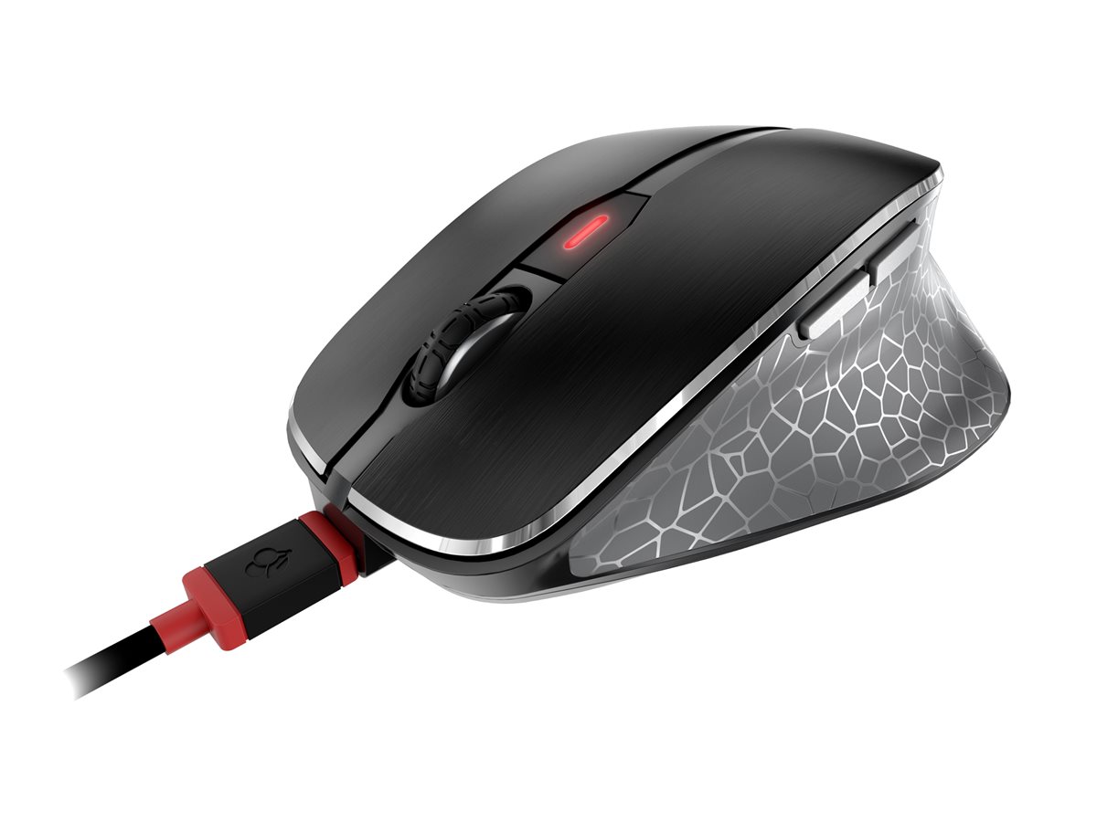 CHERRY MW 8C ERGO - myš - 2.4 GHz, Bluetooth 4.0 - černá