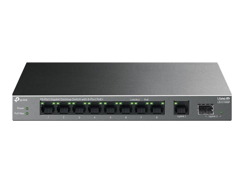 TP-Link LiteWave LS1210GP V1 - přepínač - 10 porty