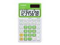 Casio SL-300VC Pocket calculator 8 digits solar panel, battery baby leaf gr
