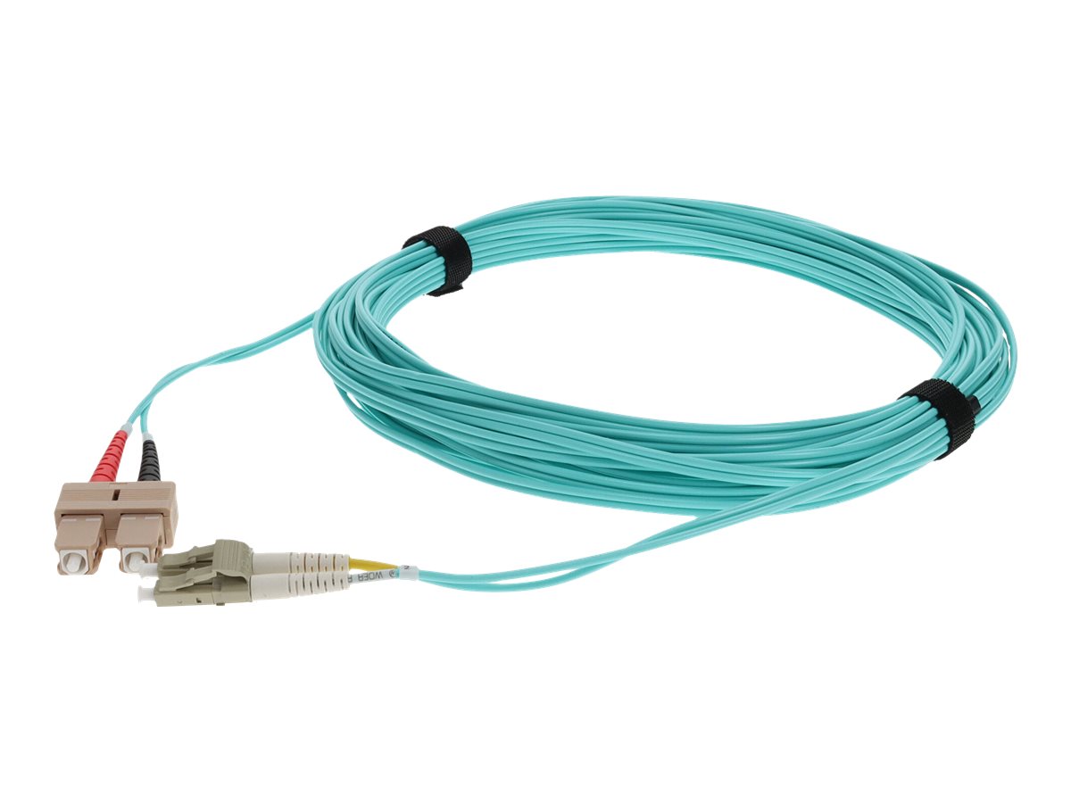 AddOn 2m LC to SC OM3 Aqua Patch Cable