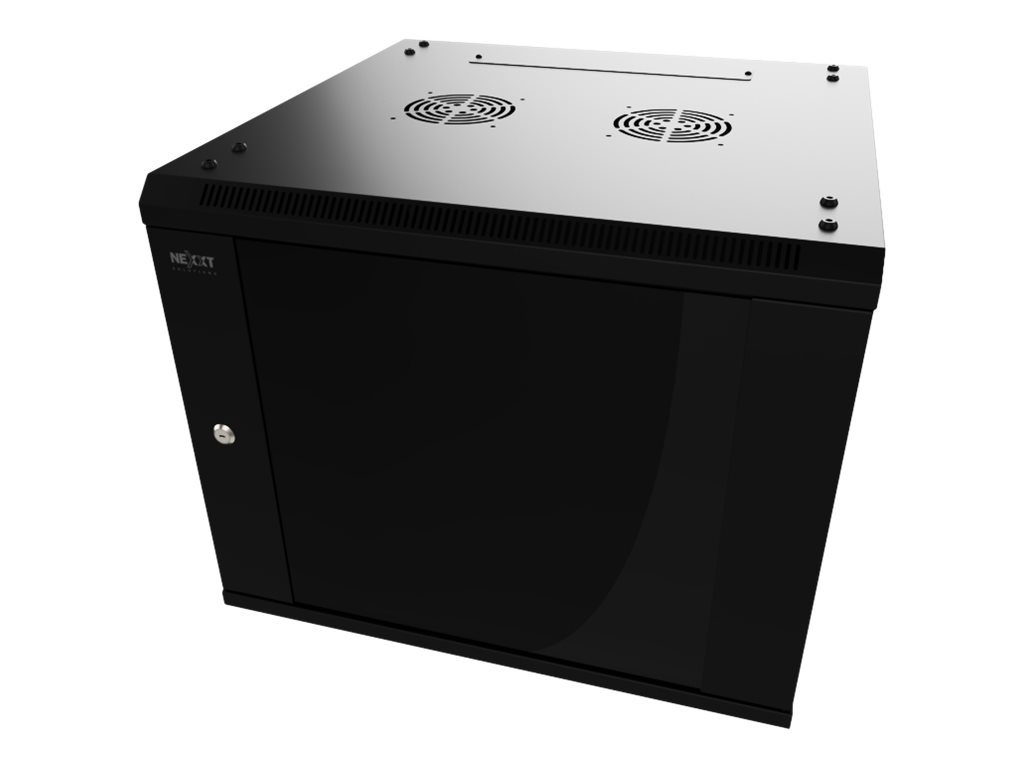 Nexxt Solutions - Rack armario - instalable en pared - RAL 9005, negro barniz - 15U - 19"