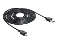 DeLOCK USB-kabel 5m Sort