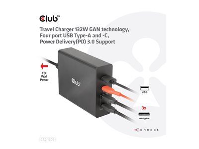 Club 3D CAC-1906 - Power adapter