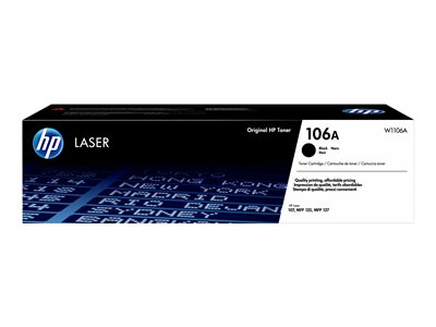 HP 106A Black Laser Toner Cartridge - W1106A