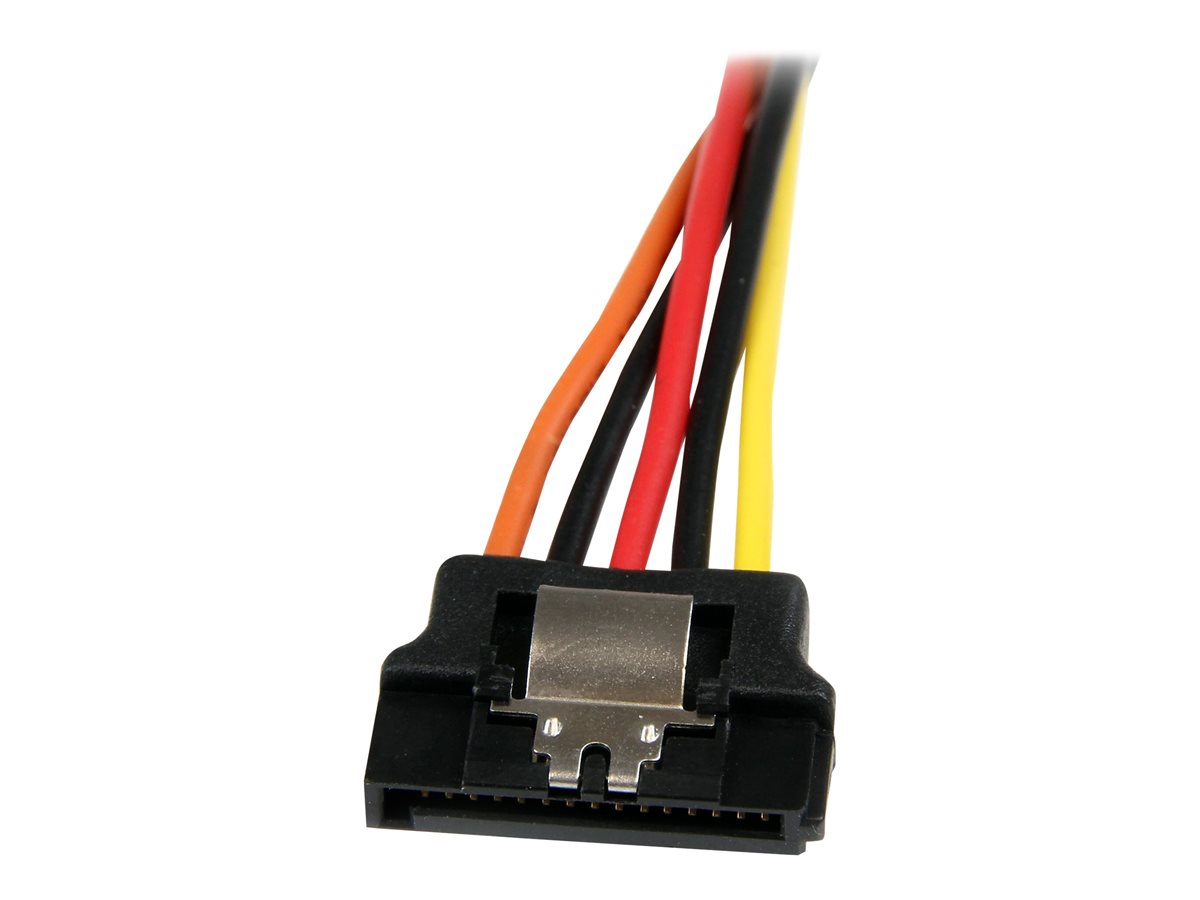 StarTech.com 6in Latching SATA Power Y Splitter Cable Adapter - M/F - 6 inch Serial ATA Power Cable Splitter - SATA Power Y Cable Adapter - separátor k napájení - SATA napájení do SATA napájení - 15.24 cm – foto 2
