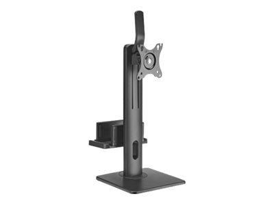 Konic stand for flat panel vertical lift with Think Client CPU Product shot Left-angle 79150