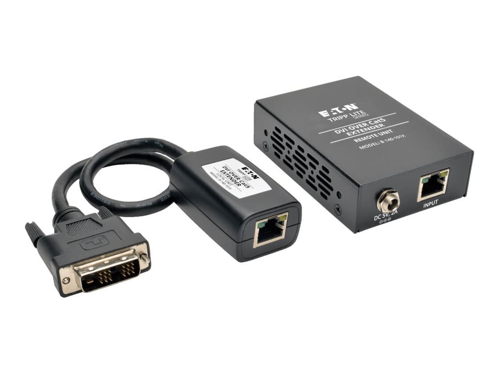 Tripp Lite DVI Over Cat5/Cat6 Video Extender Kit Transmitter Receiver 200'