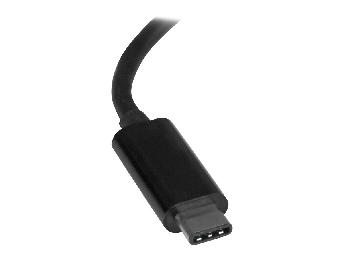 StarTech.com USB C to Gigabit Ethernet Adapter - Black - USB 3.1 to RJ45 LAN Network Adapter - USB Type C to Ethernet (US1GC30B) - síťový adaptér - USB-C - Gigabit Ethernet – foto 2