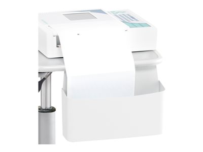 Anthro Zido Side Bin Mounting component (bin) metal cool gray cart mountable