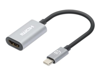 Manhattan - Adaptateur vidéo - 24 pin USB-C mâle pour HDMI femelle - 11 cm 