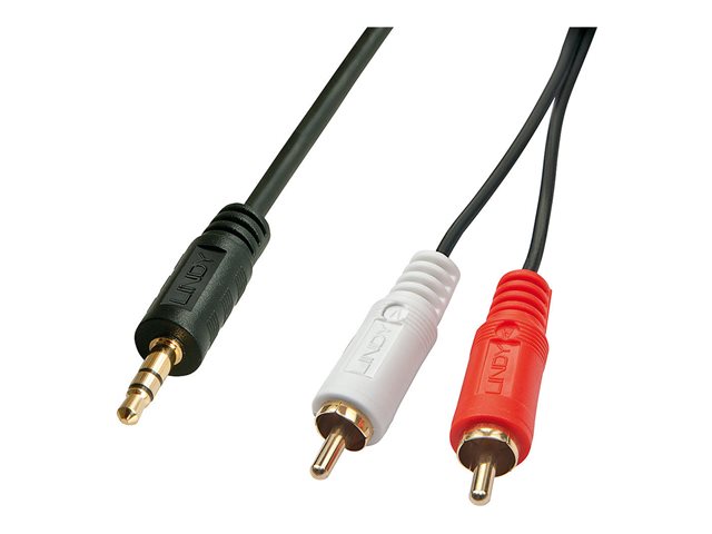 C ble audio Premium 2 x RCA (Cinch) m le vers jack 3,5mm m le, 5m