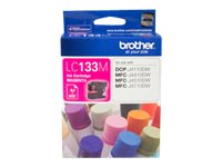 Brother LC133M magenta original ink Product shot Front 76350